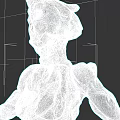 Futuristic Woman Sculpture With Metallic Cybernetic Armor And Sleek Design