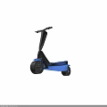 Blue Electric Scooter With Modern Design And Lightweight Frame For Daily Use
