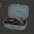 CROSLEY Portable Suitcase Style Turntable Light Blue Green Vintage Design Player