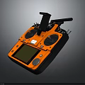 Orange Electronic Drone Remote Controller With LCD Display And Dual Joysticks