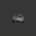 Silver Race Car With Rear Spoiler Front Design And Yellow Rims