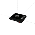 SUPOR Portable Single Burner Gas Stove With Black Design And Control Knob