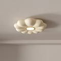 Ivory White Modern Petal Shaped Ceiling Light With Central Round Light 3d model