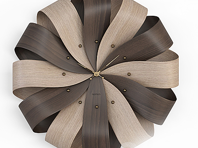 Modern wall clock foreign high-grade wall clock 3d model