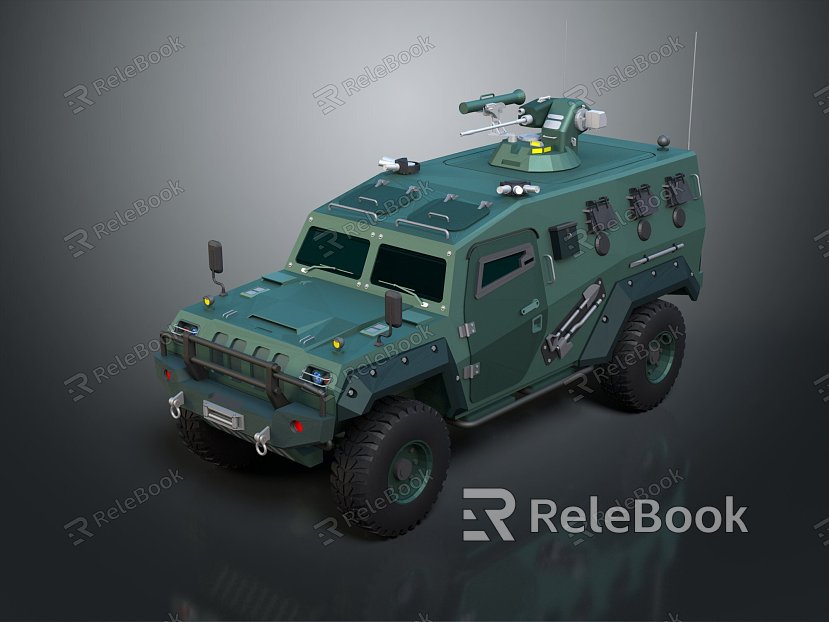 Modern armored vehicle four-wheel drive four-wheel drive off-road vehicle anti-riot vehicle model