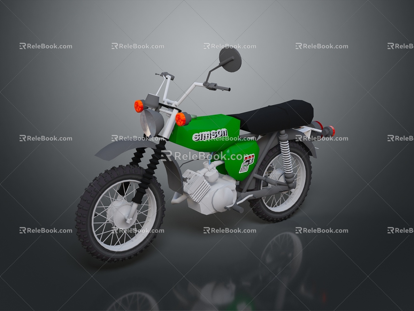 Motorcycle Two-wheeled Motorcycle Cross-country Motorcycle Road Race Motorcycle Motor Vehicle Transport 3d model