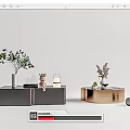 Modern coffee table 3d model
