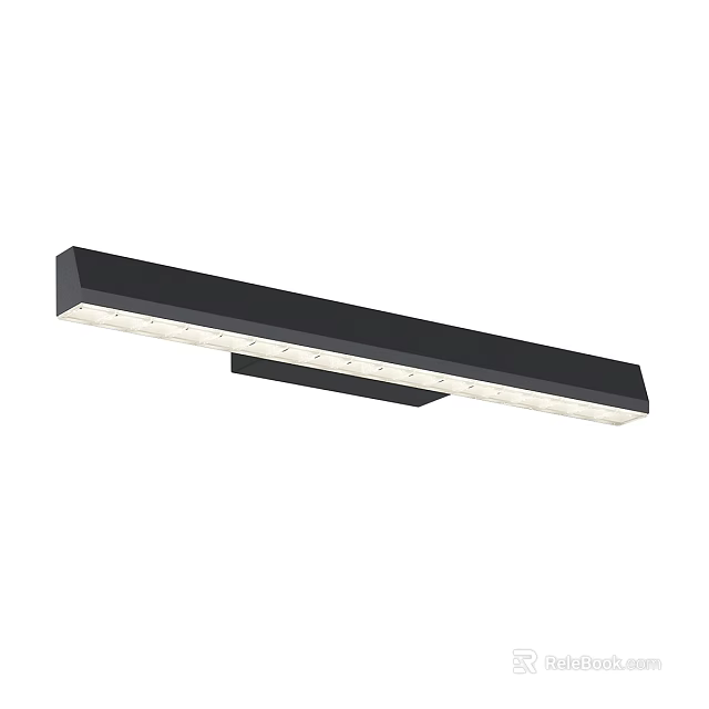 Modern Black Frame LED Wall Light With Sleek Design For Indoor Decoration 3d model