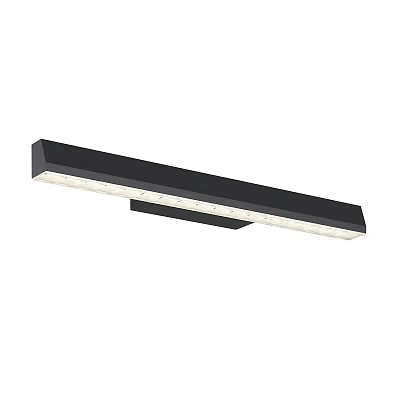 Modern Black Frame LED Wall Light With Sleek Design For Indoor Decoration 3d model