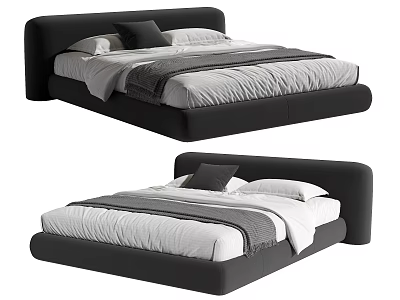 Double bed 3d model