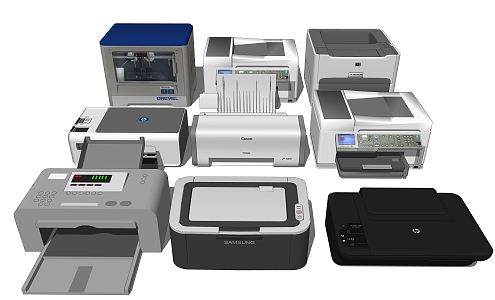 Modern Printers 3d model