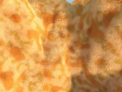 Modern Fur Fur Mountain 3d model