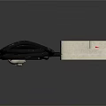 White Power Strip with Multiple Red Switches and Black Power Cord Plug