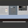 Novatech Industrial Equipment Featuring Control Panel Display Screen Buttons And Indicator Lights