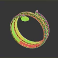 Golden Woven Bracelet Fashion Accessory With Metallic Shine And Stylish Design