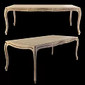 Classical European Style Armchairs With Carved Legs Patterned Fabric For Dining Room Long Table