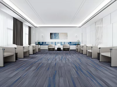 Modern Reception Room 3d model