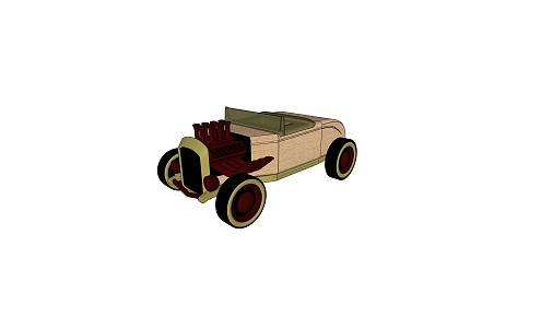 Children's toy car 3d model