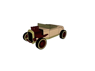 Children's toy car 3d model