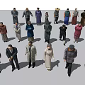 Diverse Group Of People With Different Traditional And Modern Clothing Styles