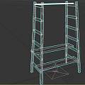 Wooden Ladder Shelf with Simple Design and Layered Storage Shelves for Home Organization
