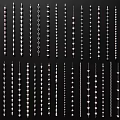 Various Beaded Chains And Decorative Strings For Garden Hanging Ornaments Design Styles