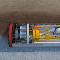 Industrial Tunnel Boring Machine With Cylindrical Structure And Internal Yellow Machinery For Underground Construction