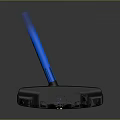 Professional Golf Putter With Black Body Blue Shaft And Ergonomic Design