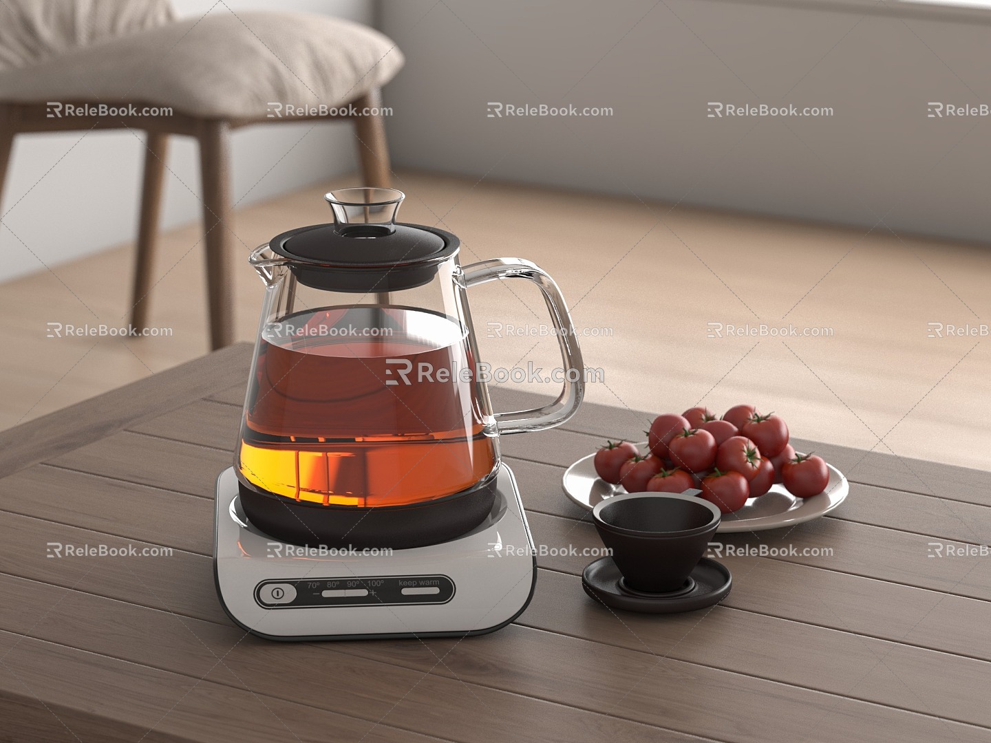 Modern Electric Kettle Kettle Tea Kettle 3d model