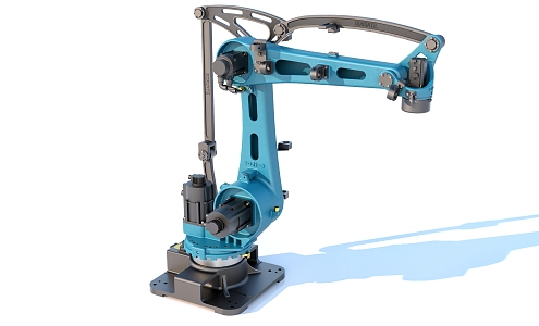 Mechanical arm, industrial equipment, assembly line, mechanical facilities 3d model