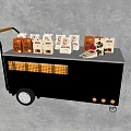 Vans Bakery Cart 3d model