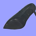 Women's Black High Heels with Pointed Toe and Stiletto Heel Elegant Formal Footwear Design