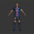 Blue Football Jersey Featuring Emirates Logo Number 10 And Captain Armband