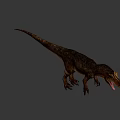 Realistic 3D Dinosaur Model With Horned Head Open Mouth And Detailed Skin Texture