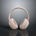 Pink Over Ear Headphones With Comfortable Ear Cups And Adjustable Headband
