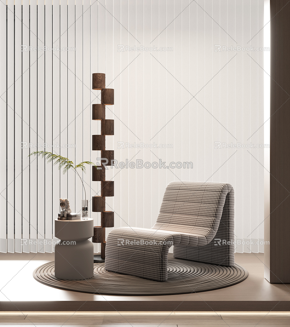 Modern Single Sofa Single Sofa Combination 3d model