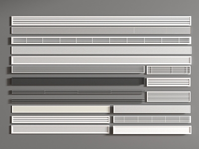 Air conditioning outlet combination 3d model