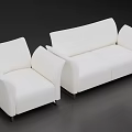 Nordic Combination Sofa Sofa 3d model