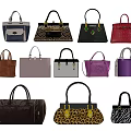 Fashionable Women's Handbags Collection with Diverse Colors Patterns and Stylish Designs