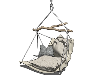 Modern Hanging Chair Leisure Hanging Chair 3d model