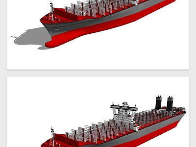 modern ship large ocean-going ship model