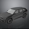 Gray SUV With Modern Design Sleek Body Alloy Wheels And Front Grille 3D Rendering