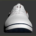 White Casual Mesh Lace Up Shoes With Blue Sole Edge And Red Lining Design