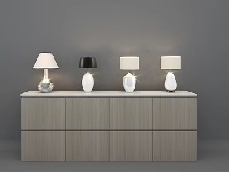 New Chinese Style Table Lamp 3d model