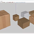 Various Sizes And Colors Of Cardboard Boxes For Packaging And Storage