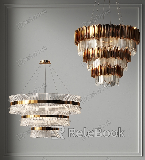 Light Luxury Crystal Chandelier Multi-layer Ring Chandelier Villa Hall Chandelier Guest Restaurant Chandelier Hotel Chandelier Bedroom Room Chandelier model