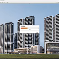 Modern High Rise Residential Buildings With Contemporary Facade Commercial Podium And Green Lawn
