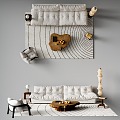 Sofa combination 3d model