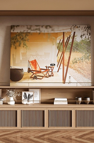 TV wall painting decorations 3d model