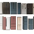 Various Styles of Modern Refrigerators and Freezers in Different Colors for Homes